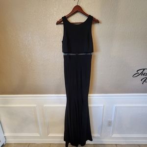 BETSY & ADAM Dressy Black Maxi Dress Size 8
